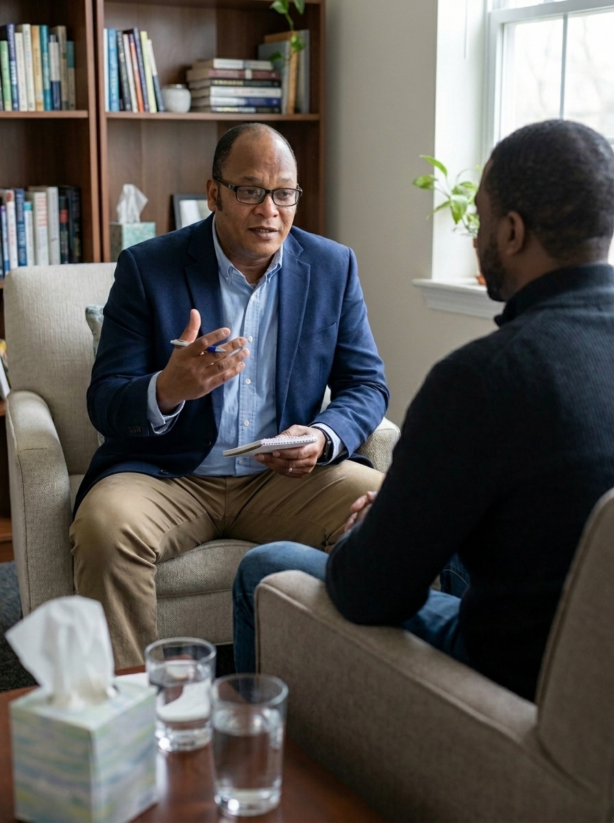 therapist with client in clinic 202606122220